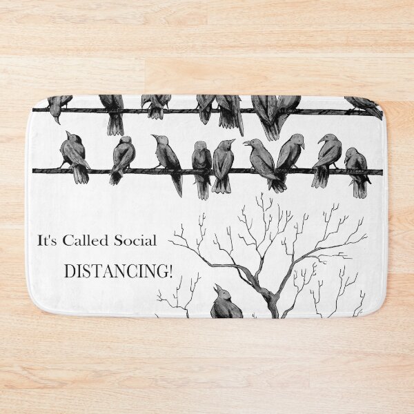Item preview, "Corvid-19" Manténgase al día con las distancias sociales designed and sold by Camo Crow.