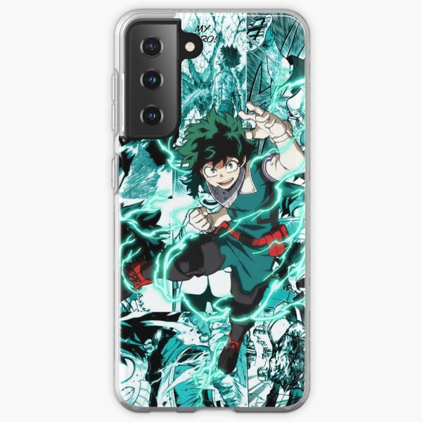 Izuku Midoriya Manga Collage Samsung Galaxy Soft Case