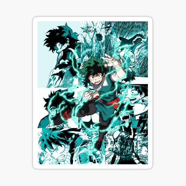Izuku Midoriya Manga Collage Sticker