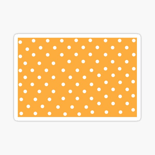 Item preview, White Polka Dots on Saffron Yellow designed and sold by TravelShots.