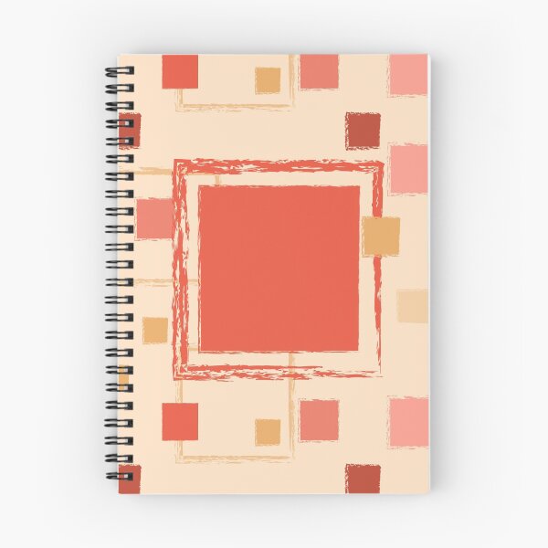Item preview, Abstract Pastel Orange Pattern Squares Large designed and sold by ranadigipaint.