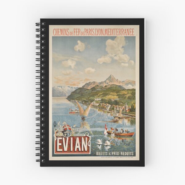 Item preview, PLM Evian retro poster designed and sold by CorasPosters.