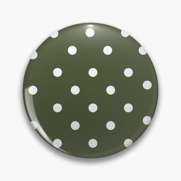 Item preview, White Polka Dots on Chive Green designed and sold by TravelShots.