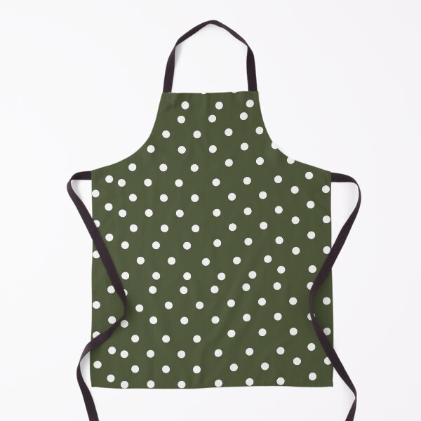 Item preview, White Polka Dots on Chive Green designed and sold by TravelShots.