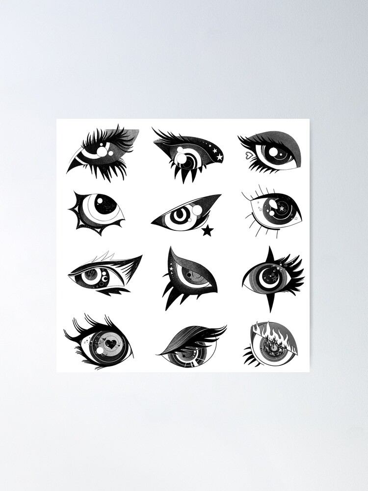 Anime Eyes Poster by CygniProxima