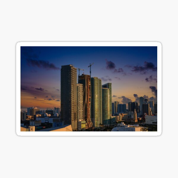 Item preview, Hotels and New Towers at Sunset designed and sold by dbvirago.