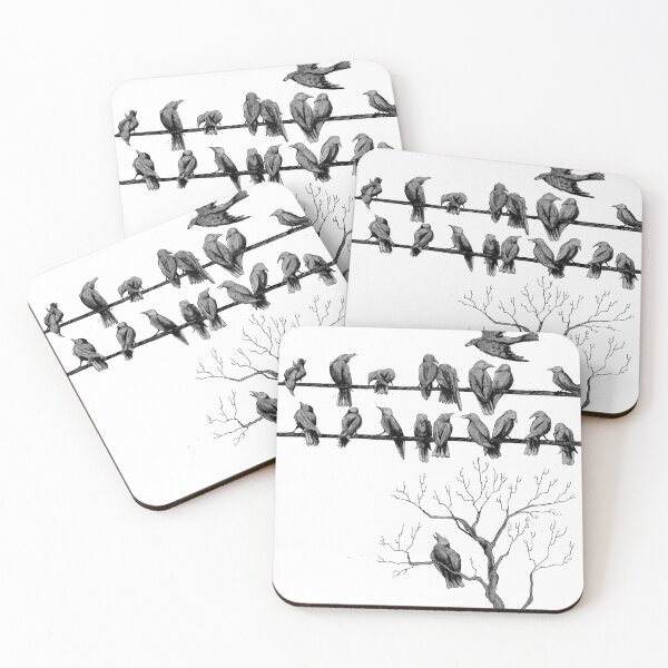 Item preview, Ravens on a wire designed and sold by Camo Crow.