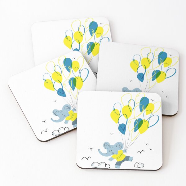 Item preview, Baby Elephant with Baloons designed and sold by Maria Arum.