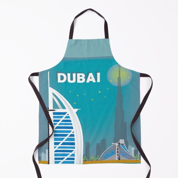 Artikelvorschau, Dubai, Vereinigte Arabische Emirate - Skyline Illustration von Loose Petals entworfen und verkauft von LoosePetals.