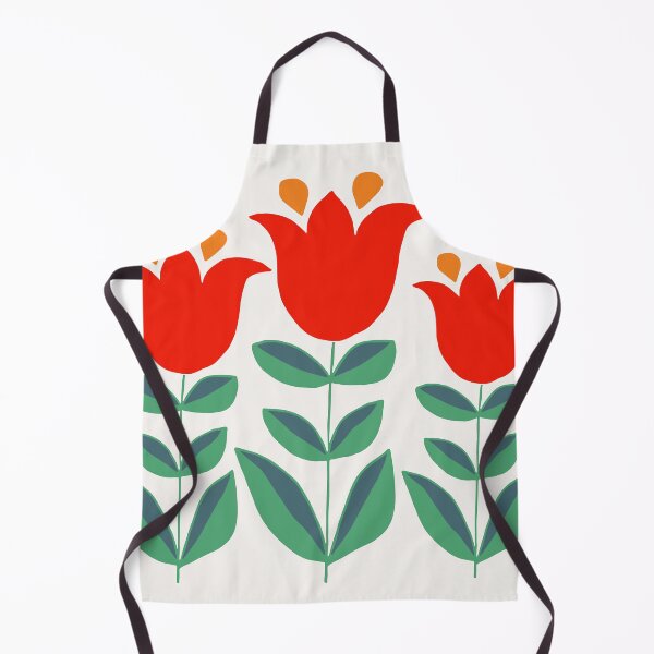 Item preview, Retro tulips red designed and sold by RanitasArt.