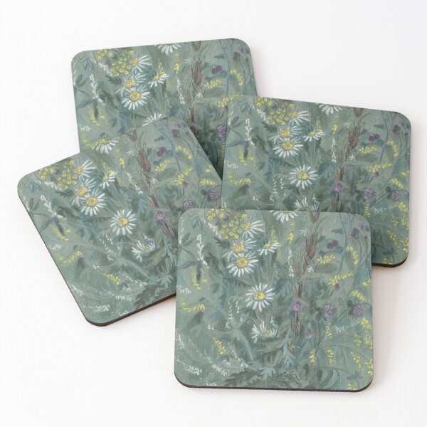 Item preview, July Wildflowers, Meadow Flowers, Summer Floral, Grey designed and sold by Julia Khoroshikh.