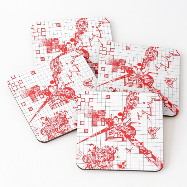 Item preview, Graphic RED Doodle designed and sold by ALB101-Designs.