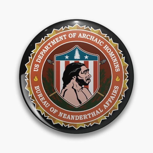 Item preview, Neanderthal Caveman Ice Age US Government Official Seal DNA designed and sold by twHistory.