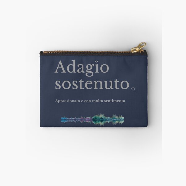 Item preview, Adagio sostenuto sound waves music tempo mark designed and sold by Rockomusic.
