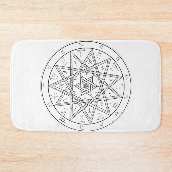 Item preview, black Runic pentagram designed and sold by Atieanna.