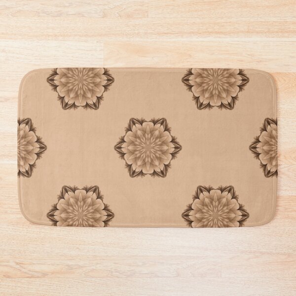 Item preview, Sepia floral pattern designed and sold by VWDigitalPaint.