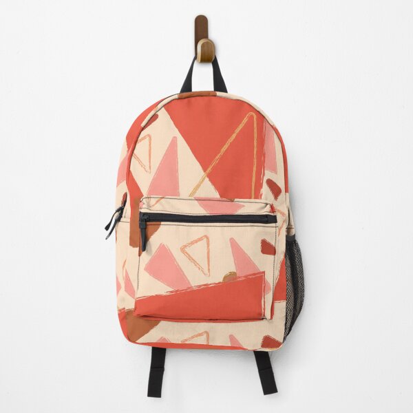 Item preview, Abstract Pastel Orange Pattern Triangles Large designed and sold by ranadigipaint.