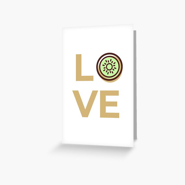 Love Kiwi Fruit Greeting Card