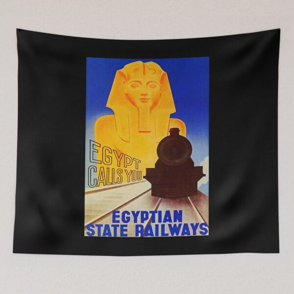 Item preview, Egypt calls you retro poster designed and sold by CorasPosters.