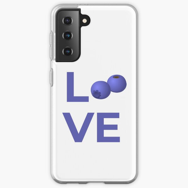 Love Blueberries Fruit Samsung Galaxy Soft Case