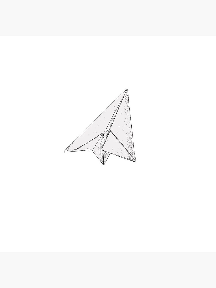 White Flying Paper Plane Cartoon Pencil Sketch White Flying Paper Plane Cartoon Pencil Sketch