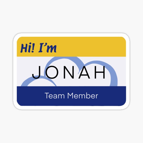Personalised Superstore Vinyl Sticker Pack Cloud 9 Jonah 