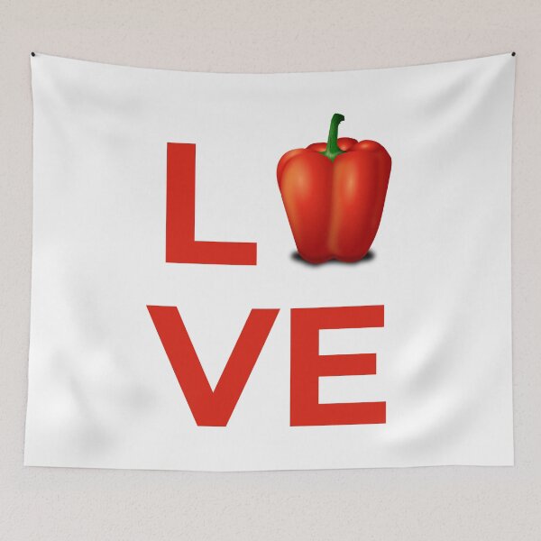 Item preview, Love Bell Pepper Capsicum Vegetable designed and sold by Sweevy Swag.
