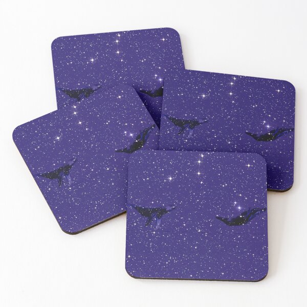 Item preview, Flying Whales in space with stars designed and sold by Eejee-SK.