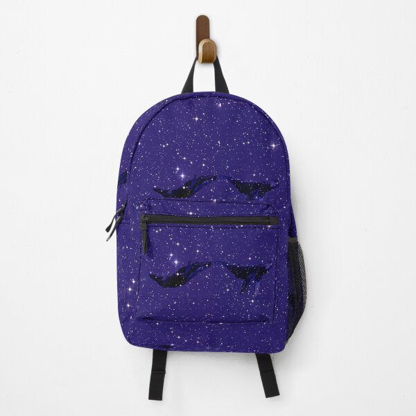Flying Whales in space with stars Backpack
