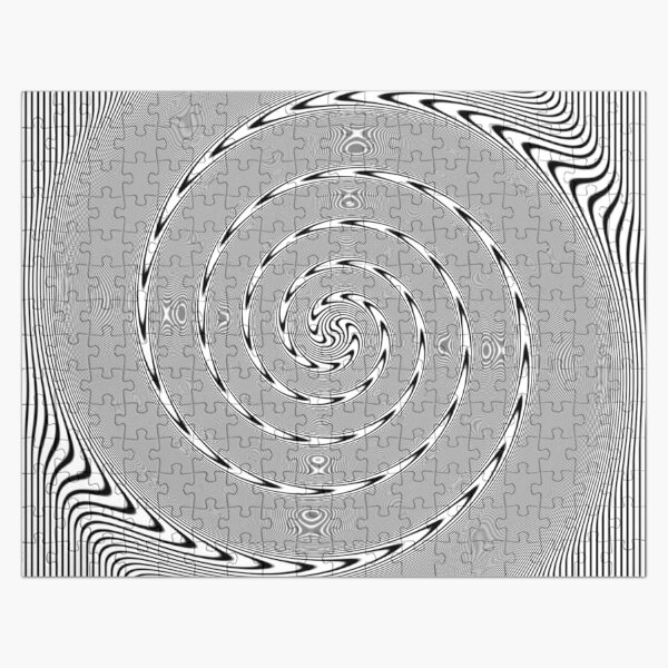#Design, #abstract, #pattern, #illustration, psychedelic, target, vortex, decoration, modern, art, hypnosis Jigsaw Puzzle
