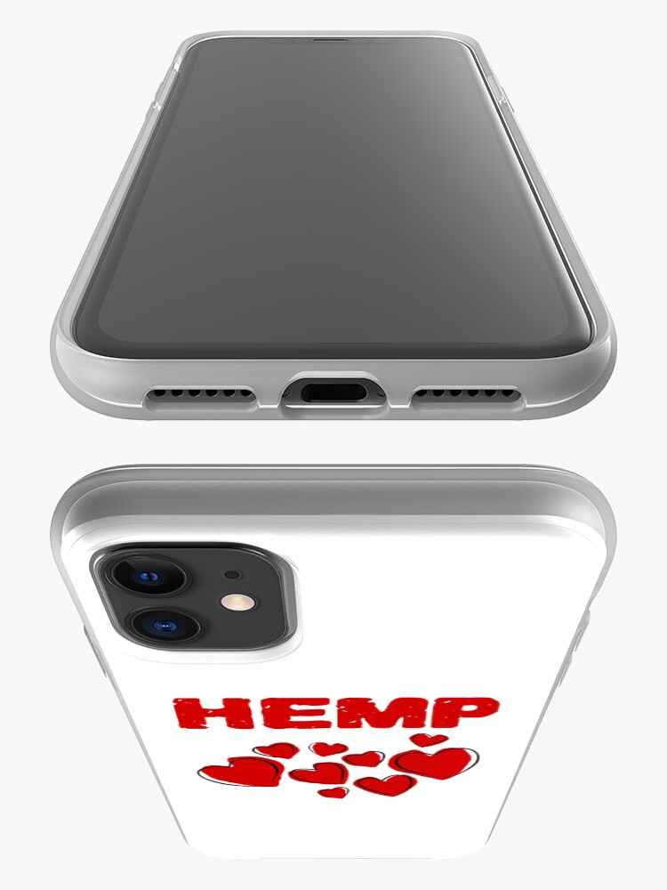 Alternate view of Hemp Hearts Love iPhone Case & Cover