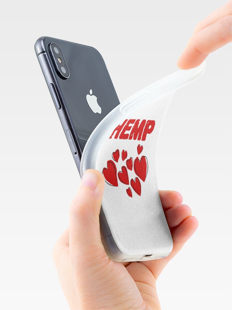 Alternate view of Hemp Hearts Love iPhone Case & Cover
