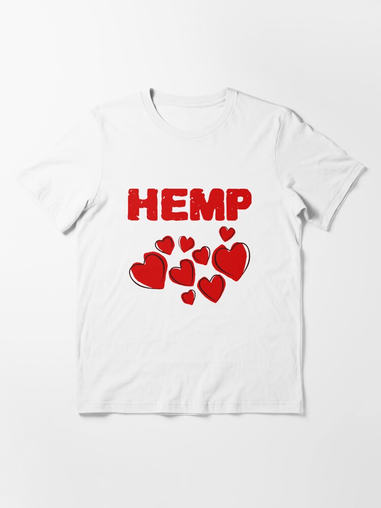 Alternate view of Hemp Hearts Love Essential T-Shirt