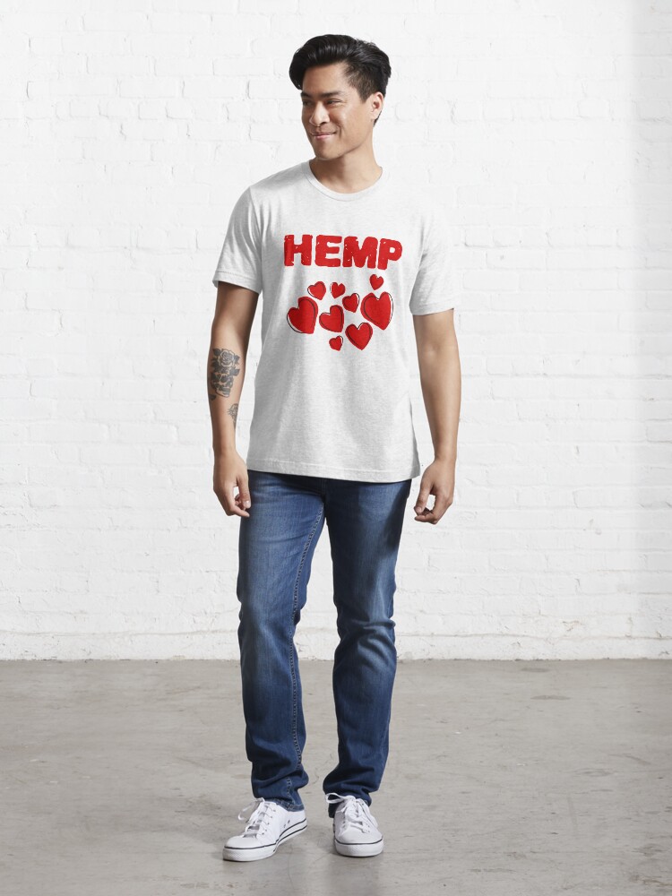 Alternate view of Hemp Hearts Love Essential T-Shirt
