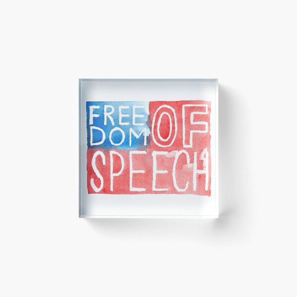 Item preview, Freedom of Speech - Watercolor Flag designed and sold by pixelmist.