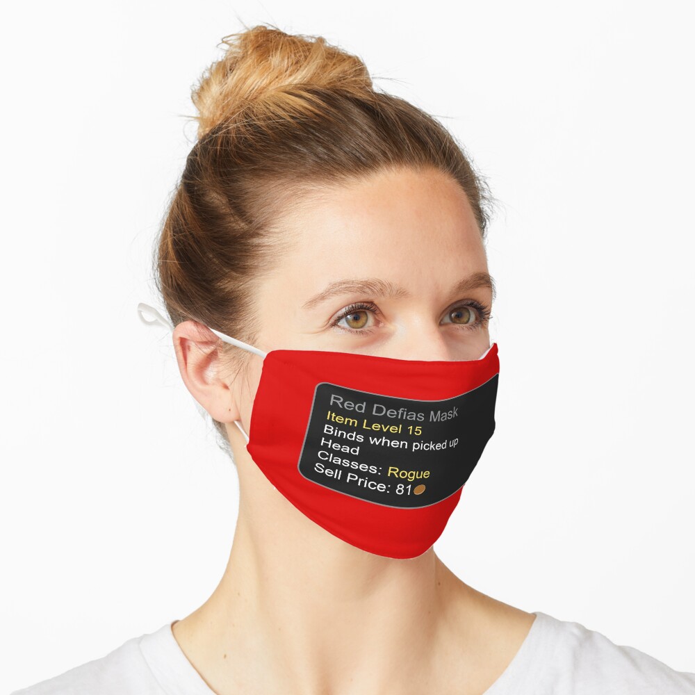 Red Defias Mask" Mask for Sale by | Redbubble