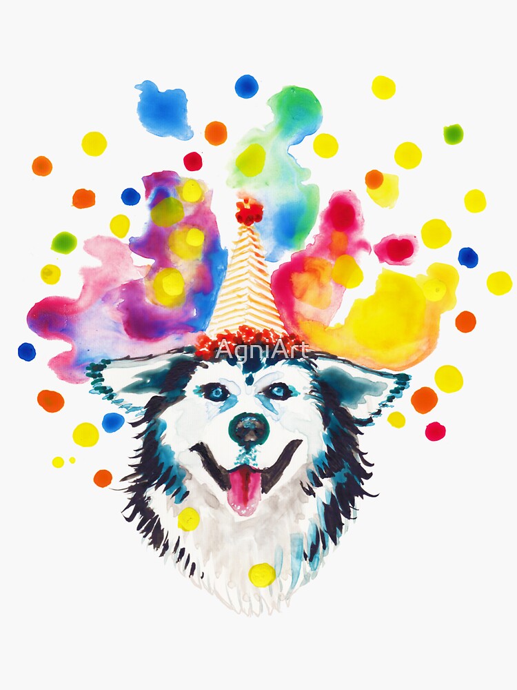 Watercolor Happy Birthday Stickers For Sale Redbubble