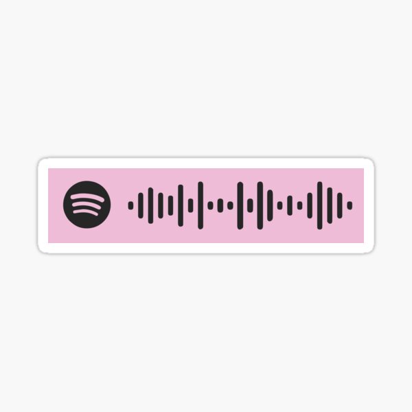 Mic Drop By Bts Spotify Scan Code Sticker By Zyeloa Redbubble - bts mic drop roblox id code