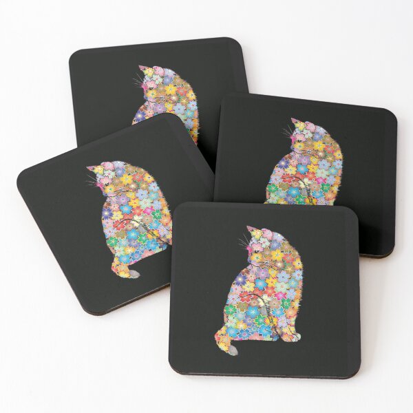 Item preview, Cat with flowers designed and sold by Zuly5.