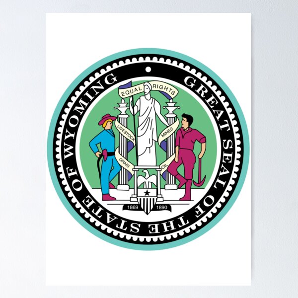Item preview, Wyoming | State Seal | SteezeFactory.com designed and sold by FreshThreadShop.