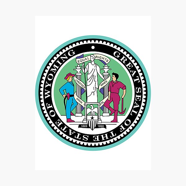 Item preview, Wyoming | State Seal | SteezeFactory.com designed and sold by FreshThreadShop.
