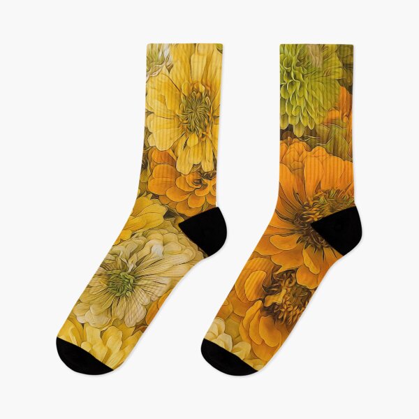 Item preview, Yellow Zinnias designed and sold by bloomingvine.