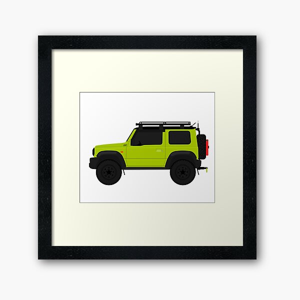Vista previa del artículo con la obra «4x4 jimny nueva versión 2019 verde personalizado», diseñado y vendido por MandalaPics.