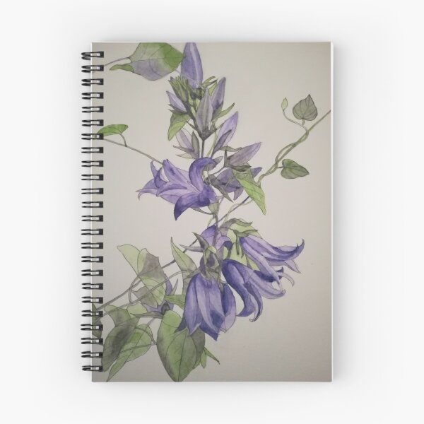 Item preview, Purple blue harebells with Bindweed leaves. designed and sold by esvb.