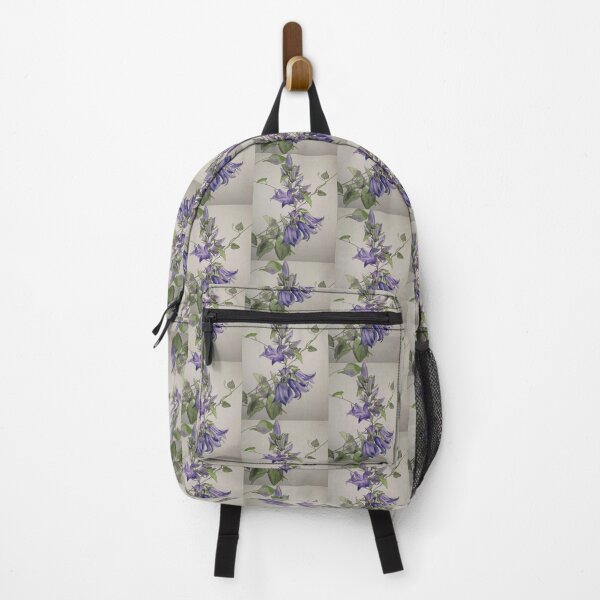 Aperçu de l'œuvre Clochettes bleu violet avec feuilles de liseron. créée et vendue par esvb.