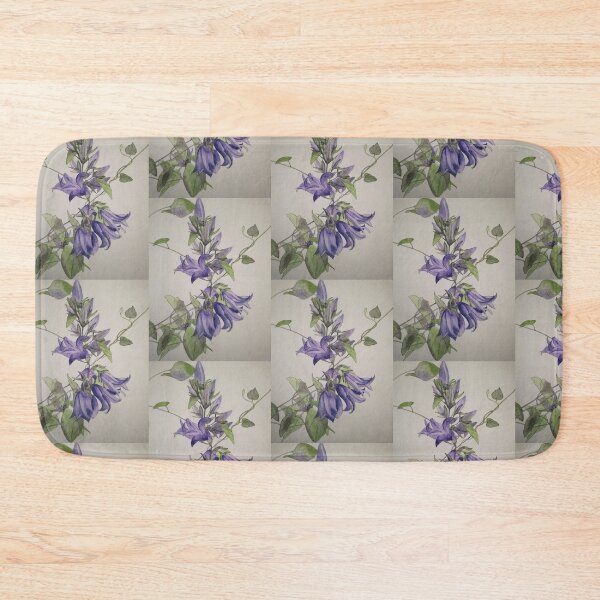 Item preview, Purple blue harebells with Bindweed leaves. designed and sold by esvb.