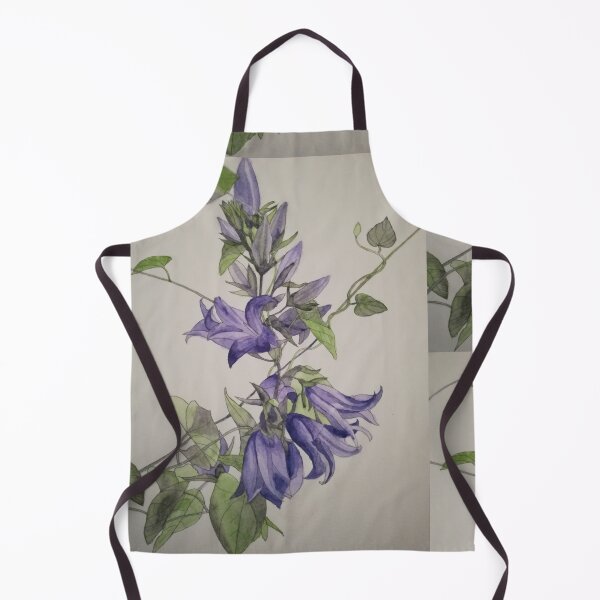Item preview, Purple blue harebells with Bindweed leaves. designed and sold by esvb.