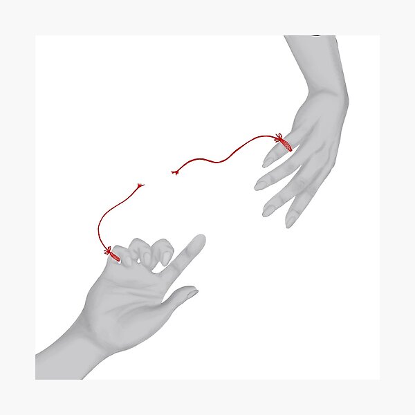 Red string of Fate Digital Art by Bran D KSENYCH - Pixels