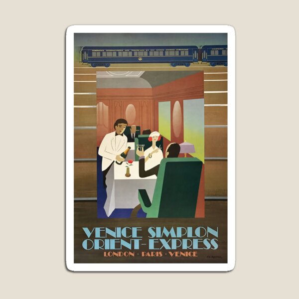 Item preview, Orient-Express retro poster designed and sold by CorasPosters.