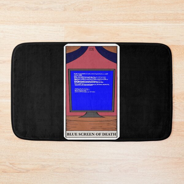 Item preview, Blue Screen of Death Tarot Card designed and sold by GammaGirl-X.